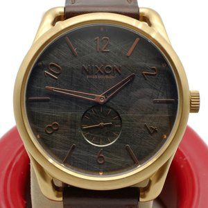 Nixon C45 Leather strap Rose Gold/Brown w/ boxes